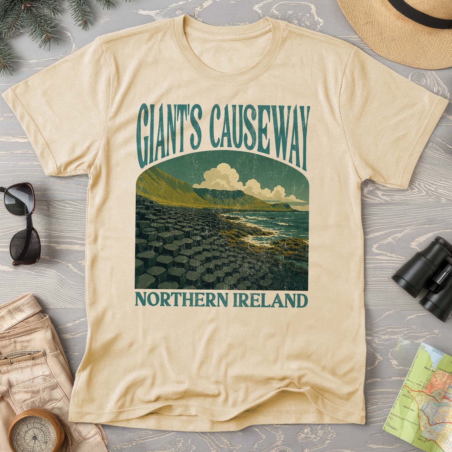Giants Causeway Northern Ireland "Big and Bold" Comfort Colors T-Shirt