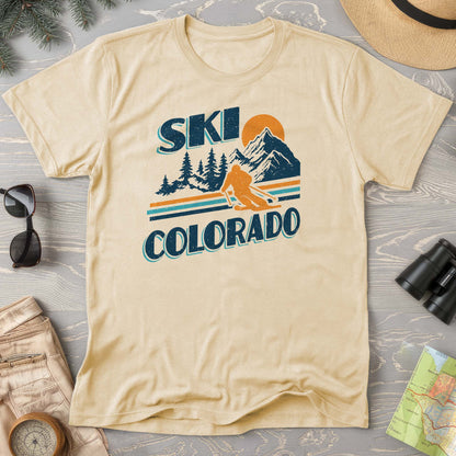 Ski Colorado Retro 80's Comfort Colors T-Shirt