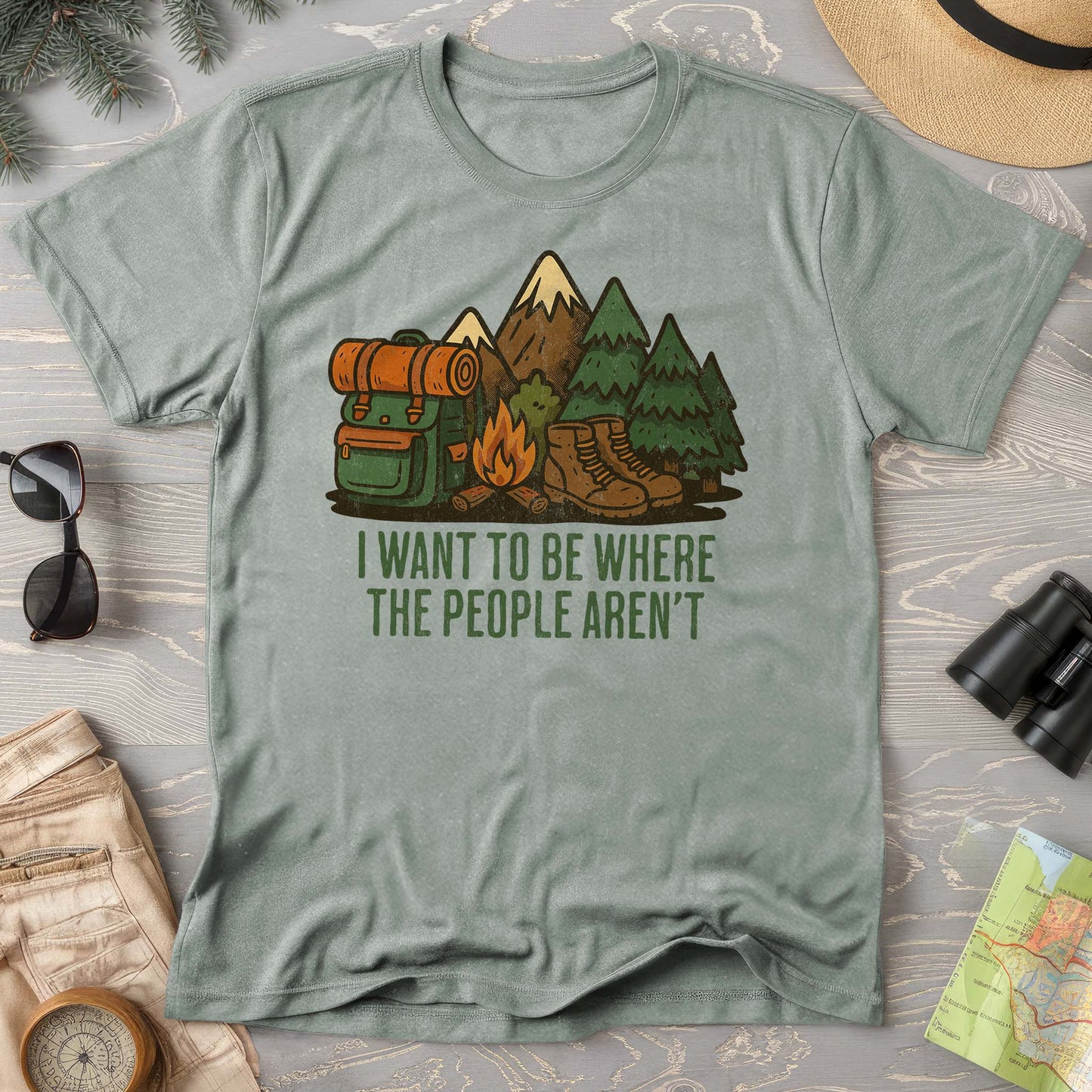Where The People Aren't Comfort Colors T-Shirt
