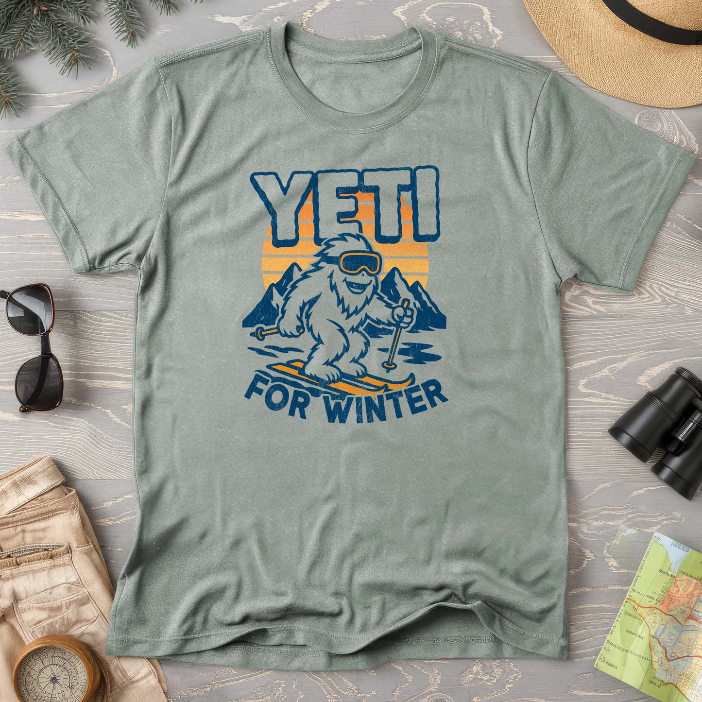 Yeti for Winter Comfort Colors T-Shirt