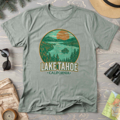 Lake Tahoe Retro Emerald Bay Comfort Colors T-Shirt