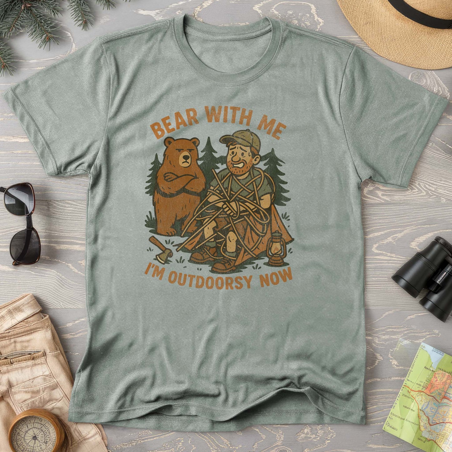 Men's "Bear With Me" Outdoorsy Comfort Colors T-Shirt