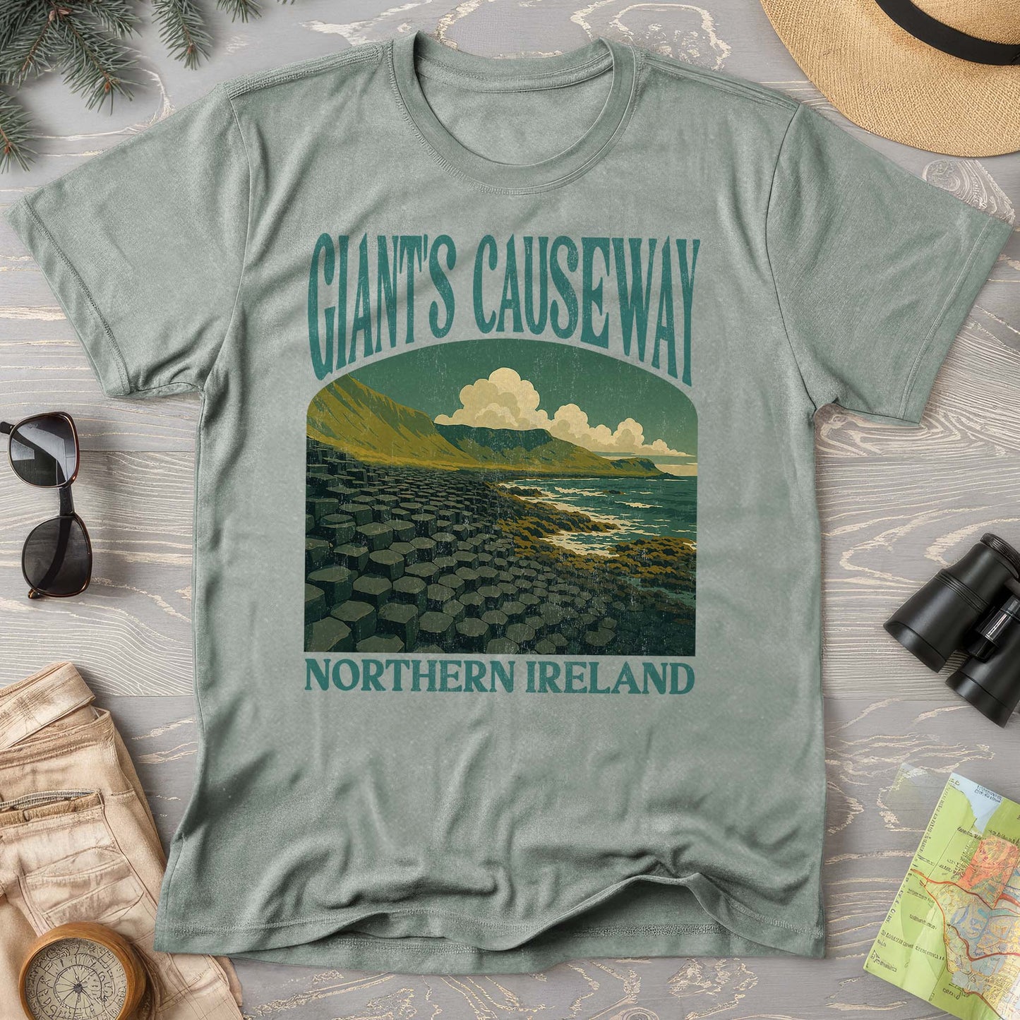 Giants Causeway Northern Ireland "Big and Bold" Comfort Colors T-Shirt