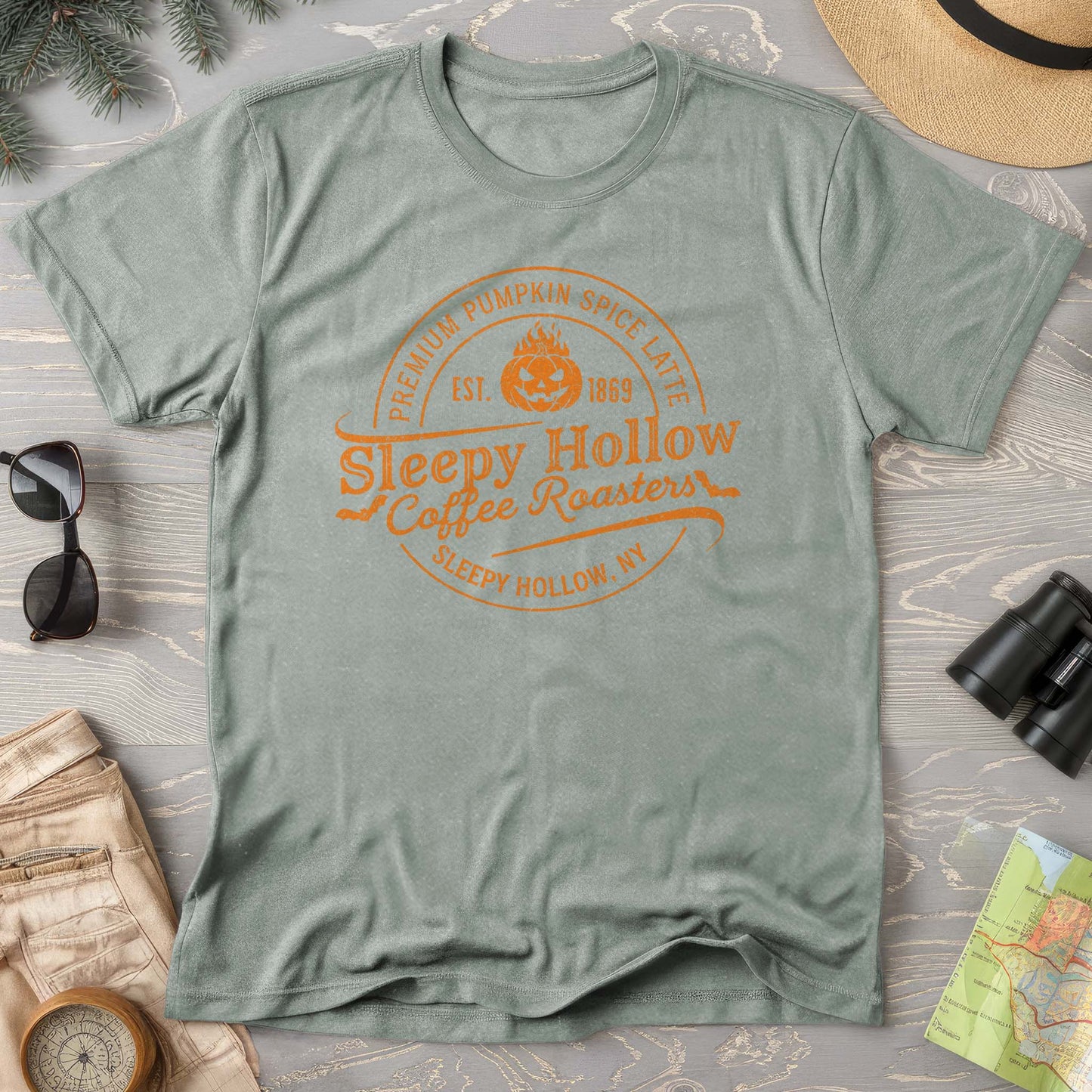 Sleepy Hollow Coffee Roasters Badge Comfort Colors T-Shirt