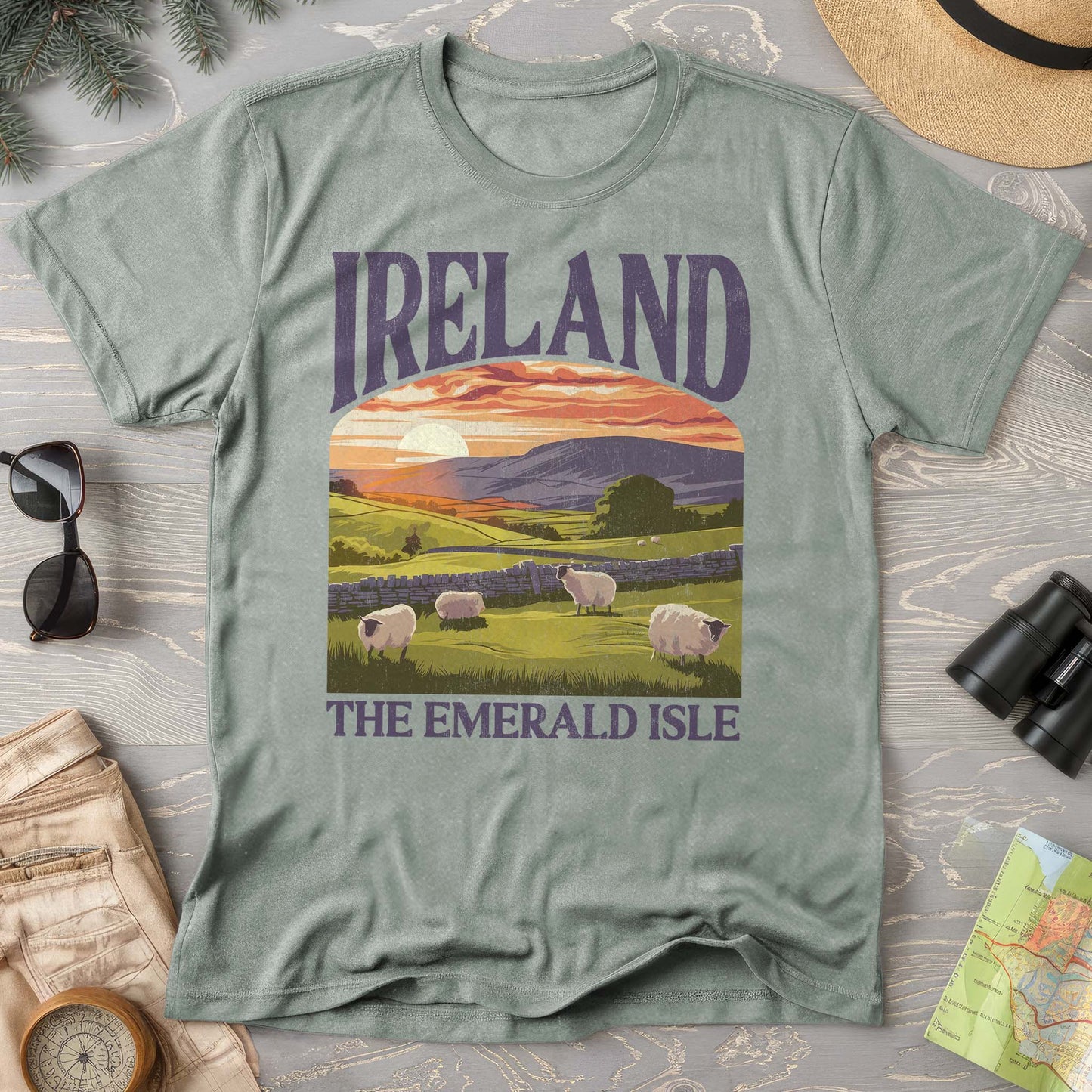 Ireland The Emerald Isle "Big and Bold" Comfort Colors T-Shirt