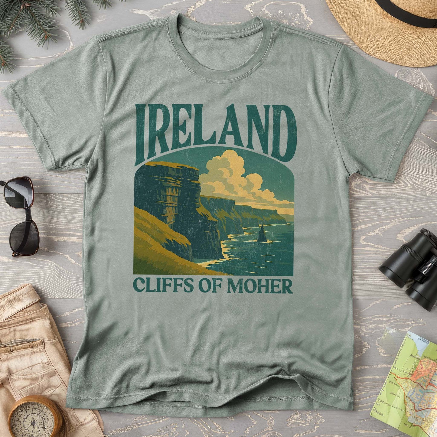 Ireland Cliffs of Moher "Big and Bold" Comfort Colors T-Shirt