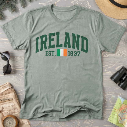 Ireland Varsity Flag Comfort Colors T-Shirt