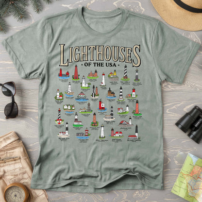 Lighthouses of the USA Comfort Colors T-Shirt