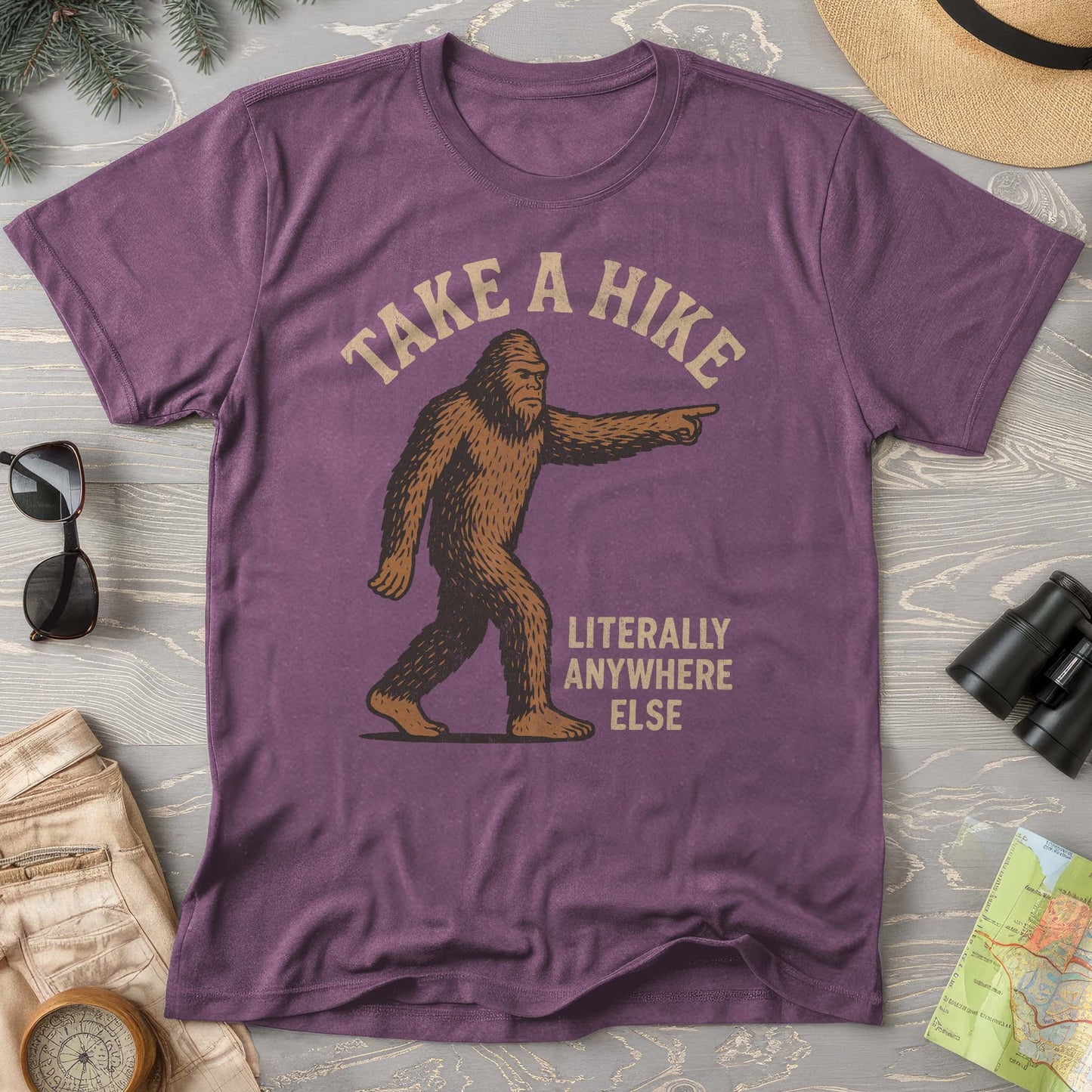 Bigfoot "Take a Hike" Comfort Colors T-Shirt