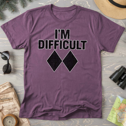 I'm Difficult "Black Diamond" Ski Comfort Colors T-Shirt