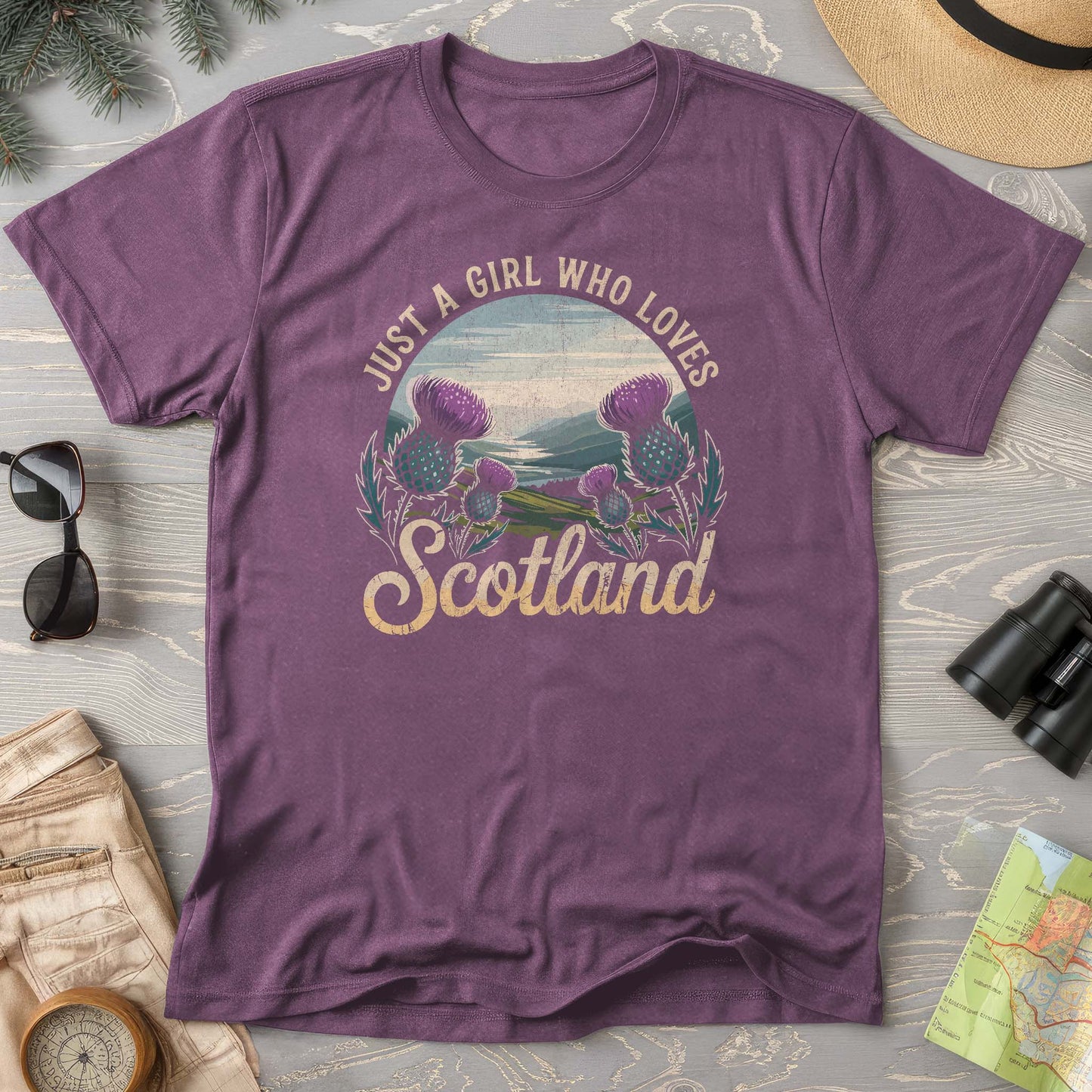 Just a Girl Who Loves Scotland Comfort Colors T-Shirt