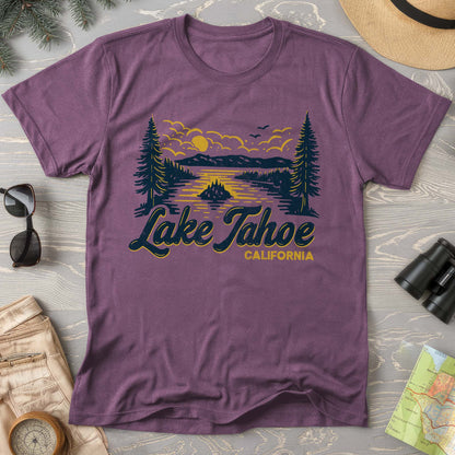 Lake Tahoe Emerald Bay Sketch Comfort Colors T-Shirt