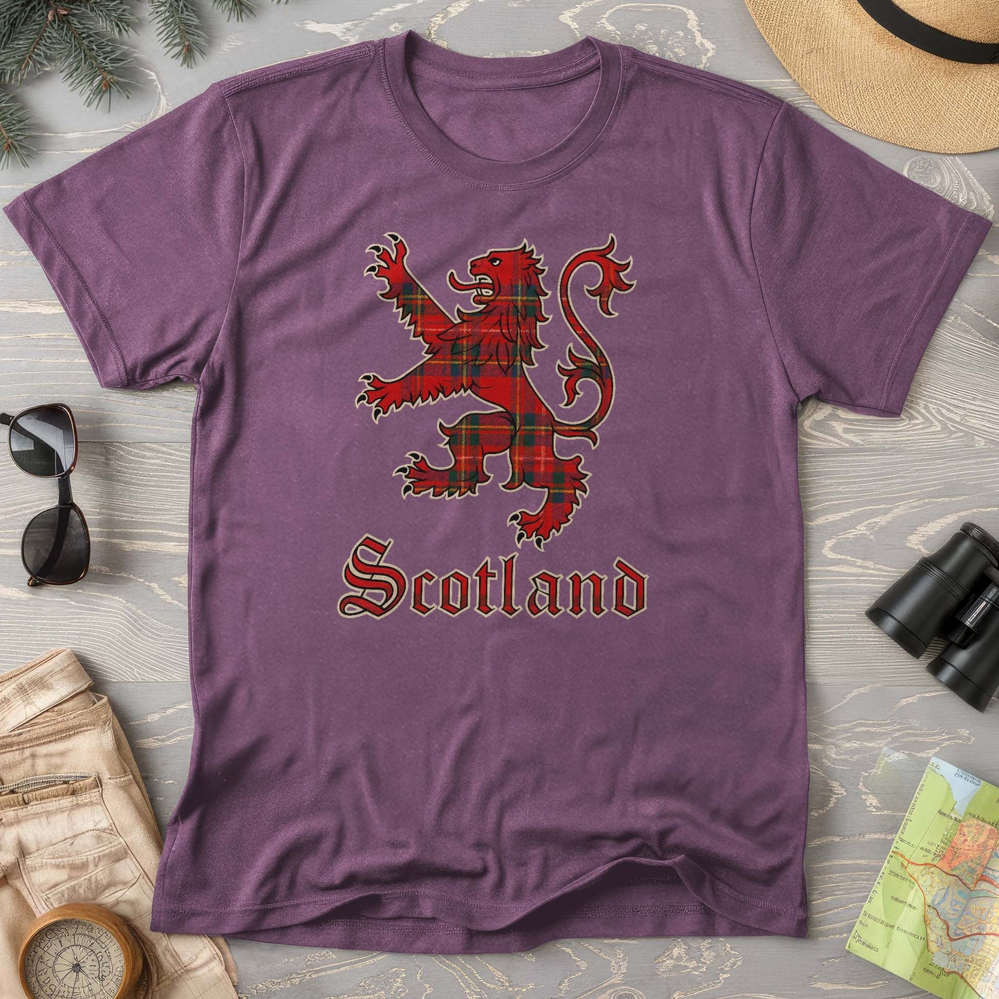 Scotland Tartan Lion Comfort Colors T-Shirt