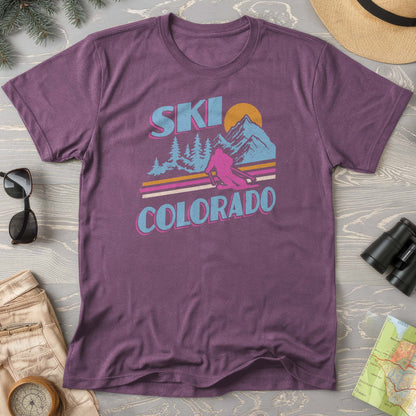 Ski Colorado Retro 80's Comfort Colors T-Shirt