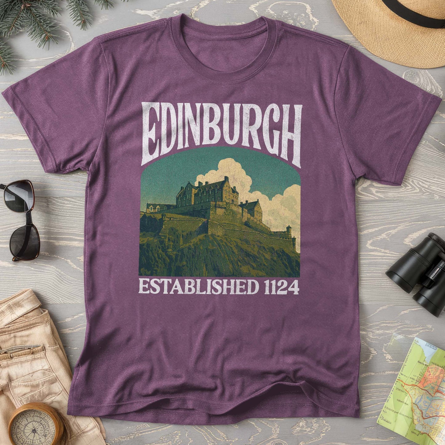 Edinburgh Scotland "Big and Bold" Comfort Colors T-Shirt