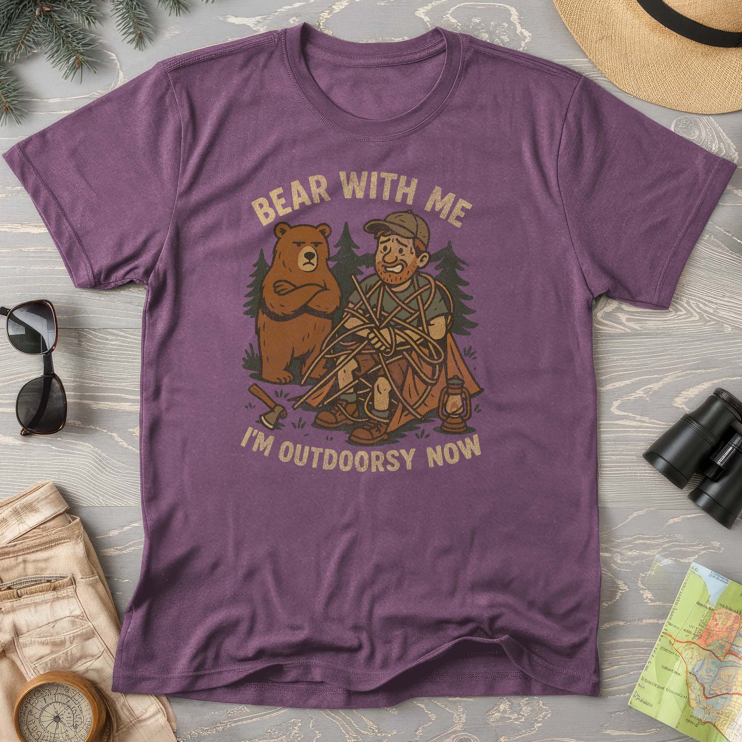 Men's "Bear With Me" Outdoorsy Comfort Colors T-Shirt