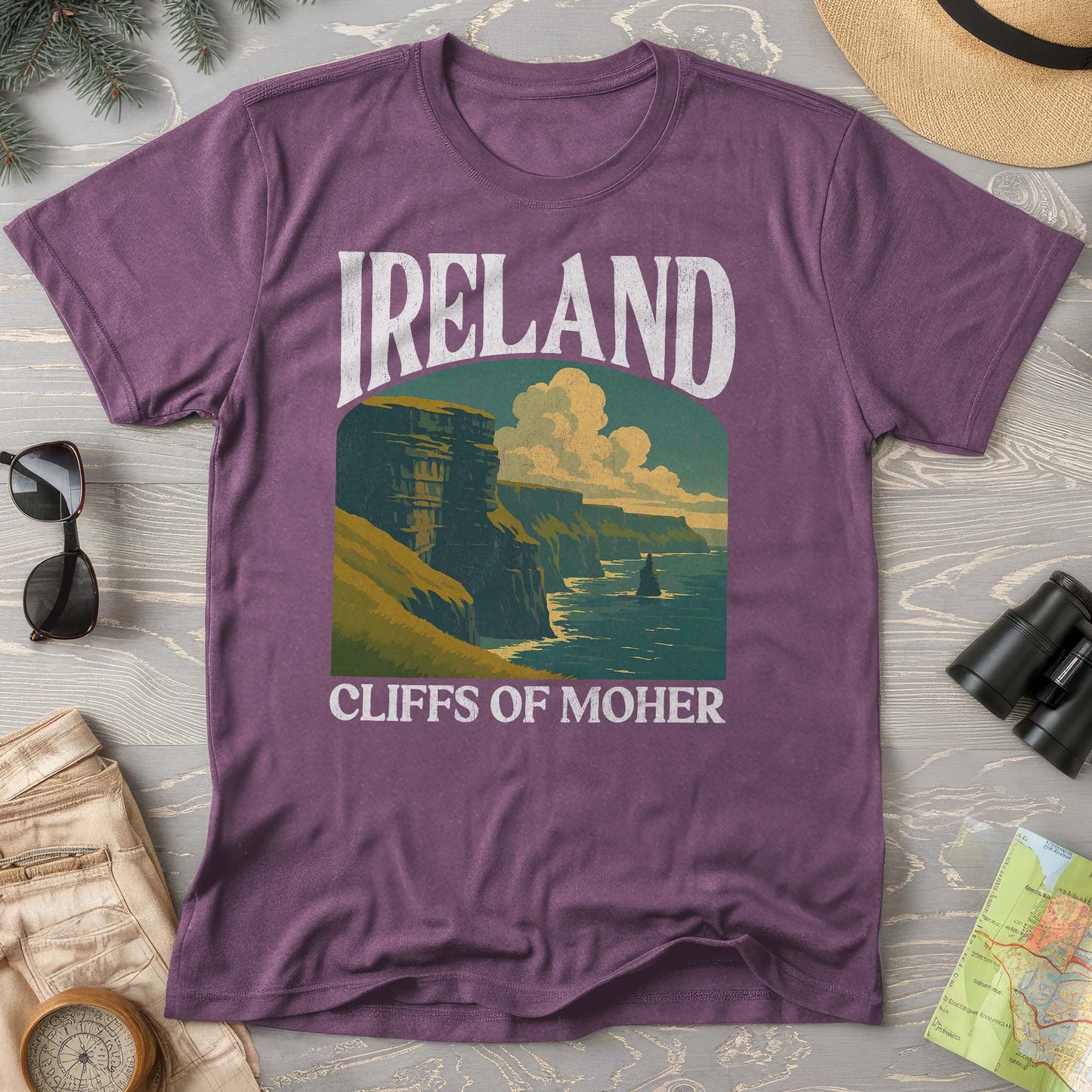 Ireland Cliffs of Moher "Big and Bold" Comfort Colors T-Shirt