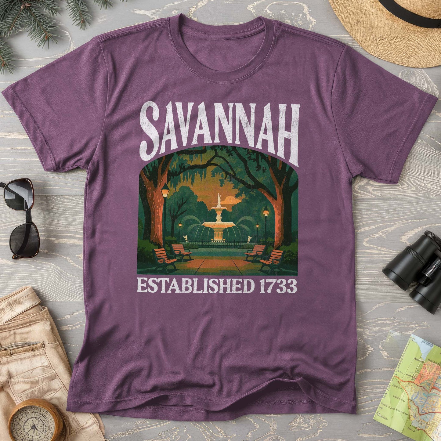 Savannah Georgia "Big and Bold" Comfort Colors T-Shirt