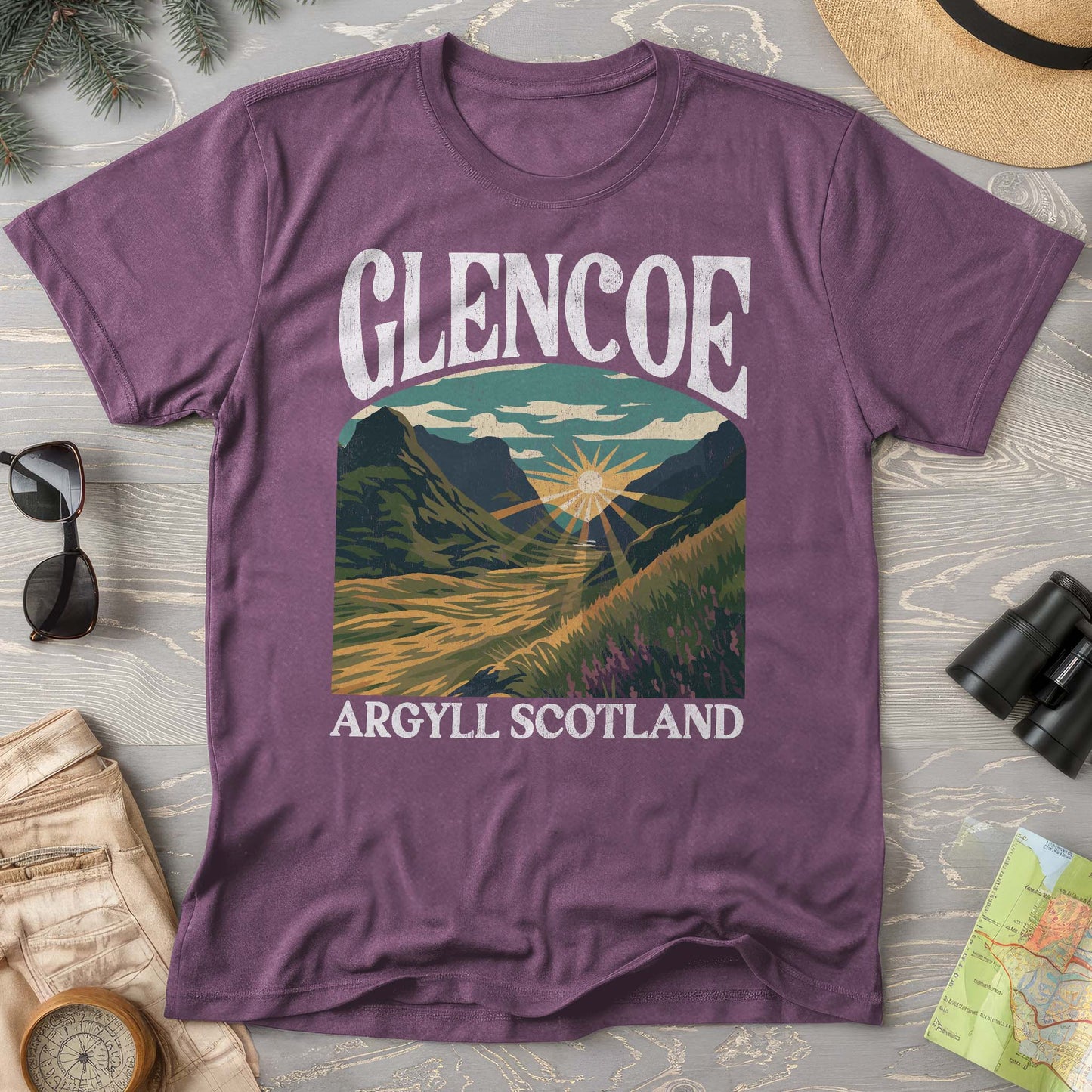 Glencoe Scotland "Big & Bold" Comfort Colors T-Shirt