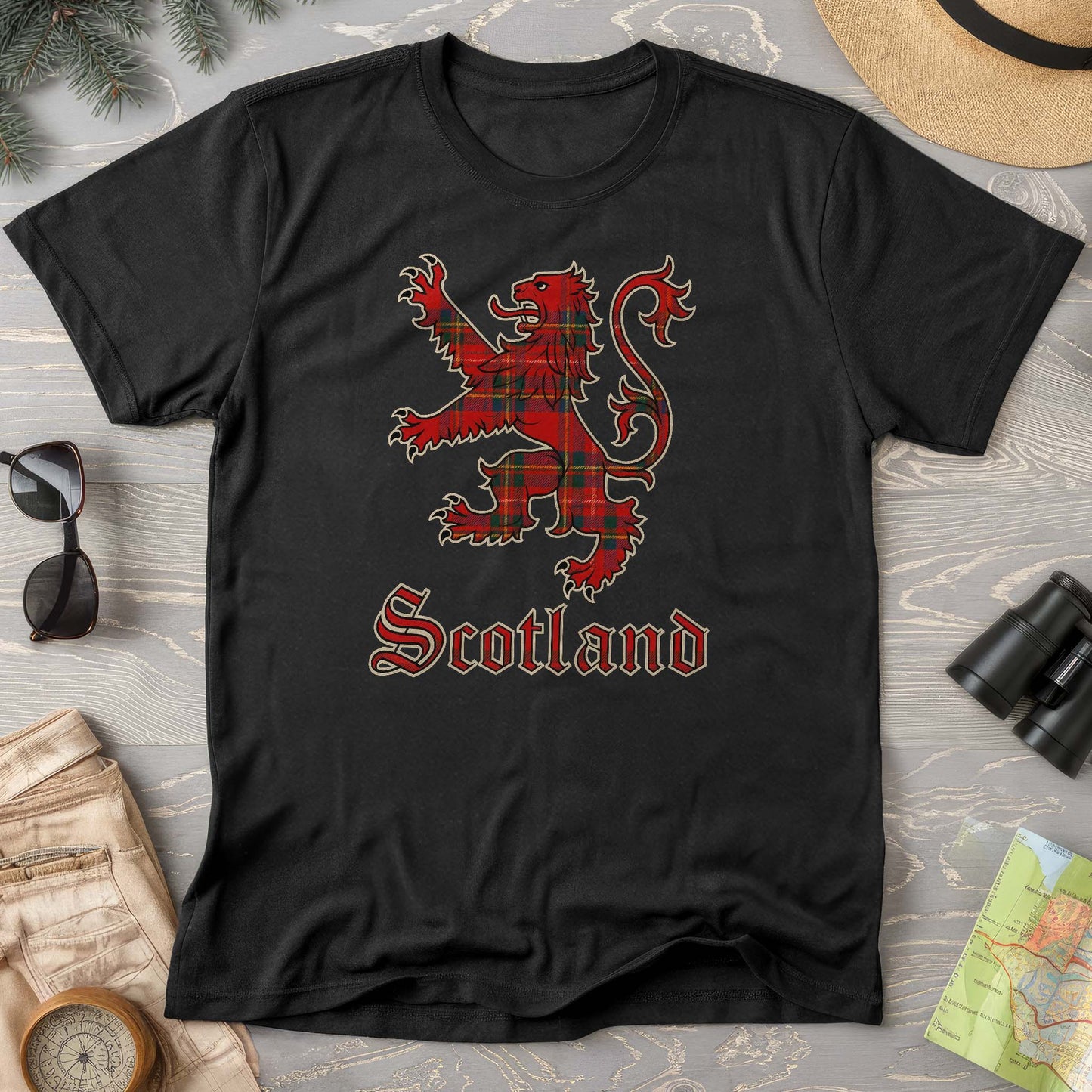 Scotland Tartan Lion Comfort Colors T-Shirt