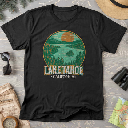 Lake Tahoe Retro Emerald Bay Comfort Colors T-Shirt