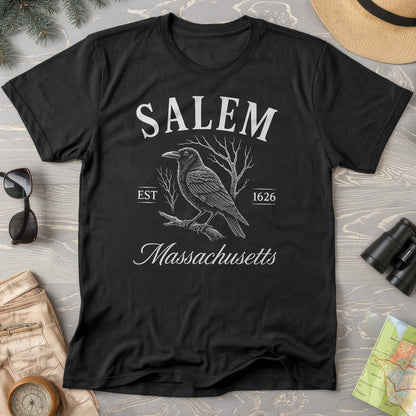 Salem Massachusetts Raven Comfort Colors T-Shirt