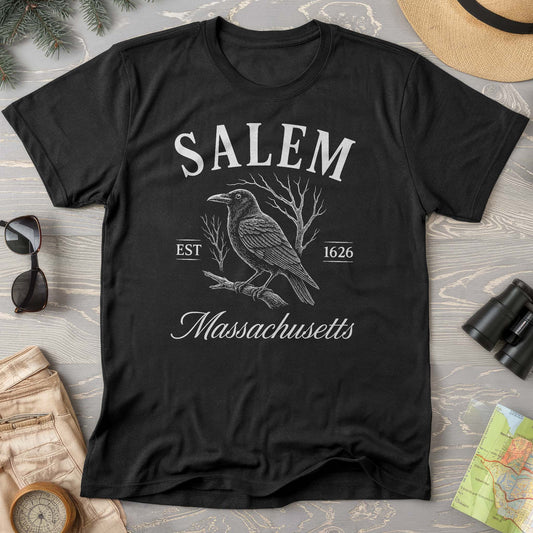 Salem Massachusetts Raven Comfort Colors T-Shirt