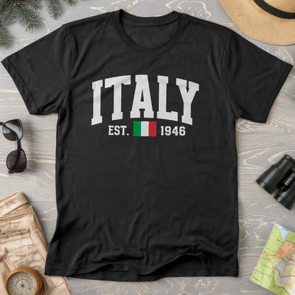 Italy Varsity Flag Comfort Colors T-Shirt