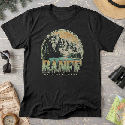 Banff National Park Groovy Screenprint Comfort Colors T-Shirt