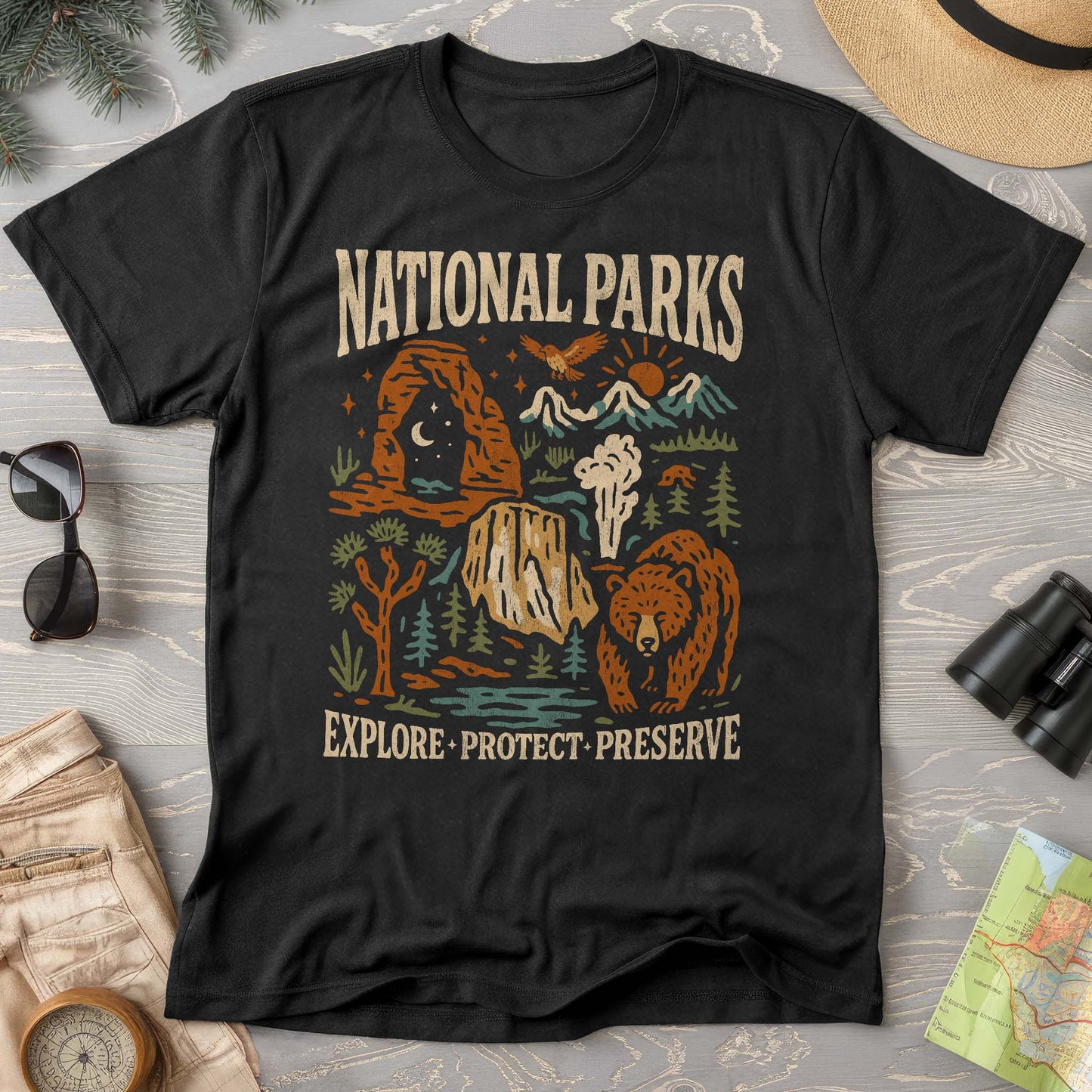 National Parks "Stencil Cut" Comfort Colors T-Shirt