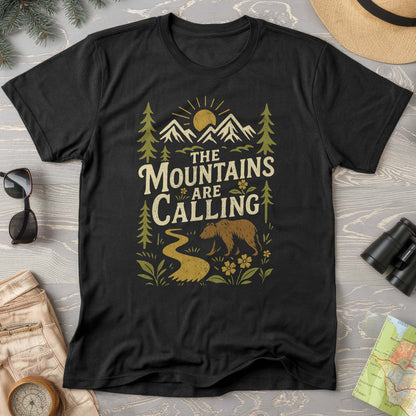 The Mountains Are Calling "Vintage Sketch" T-Shirt