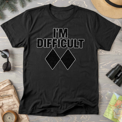 I'm Difficult "Black Diamond" Ski Comfort Colors T-Shirt