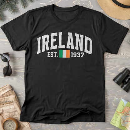 Ireland Varsity Flag Comfort Colors T-Shirt