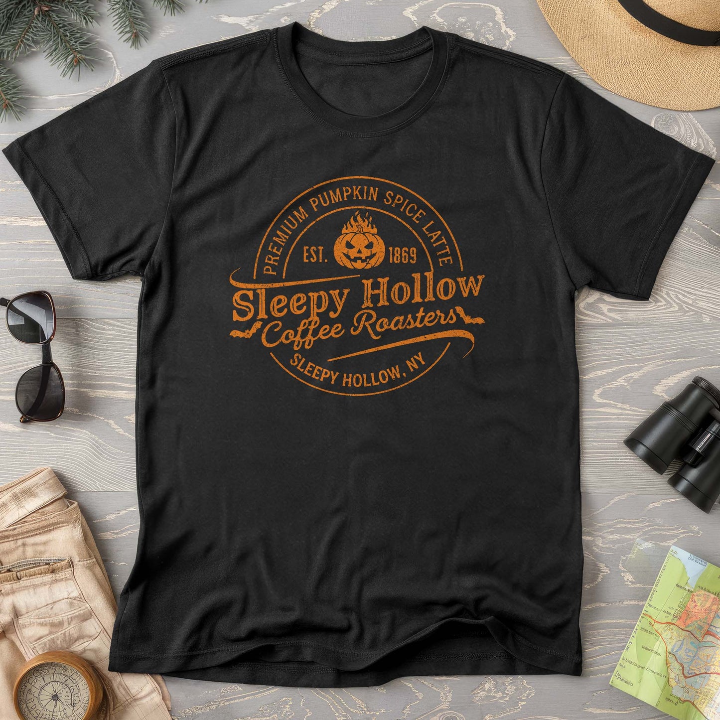 Sleepy Hollow Coffee Roasters Badge Comfort Colors T-Shirt