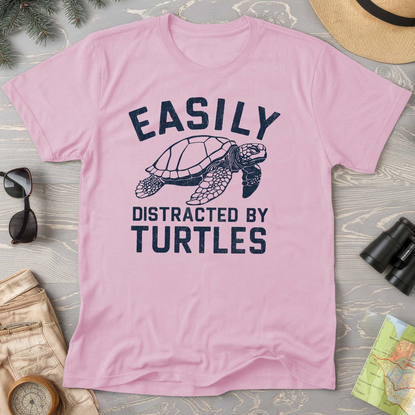 Easily Distracted By Turtles Comfort Colors T-Shirt