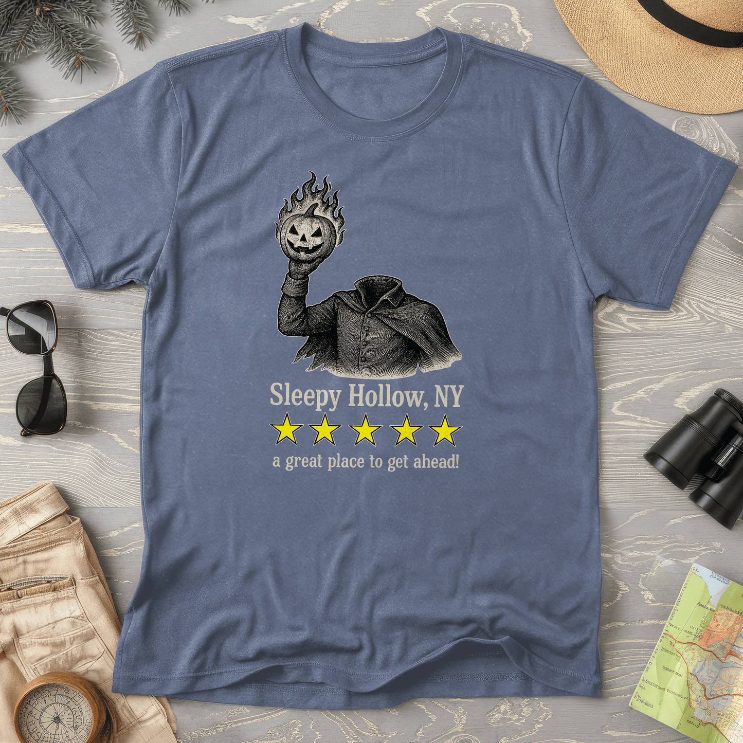 Sleep Hollow NY "5 Star Review" Comfort Colors T-Shirt