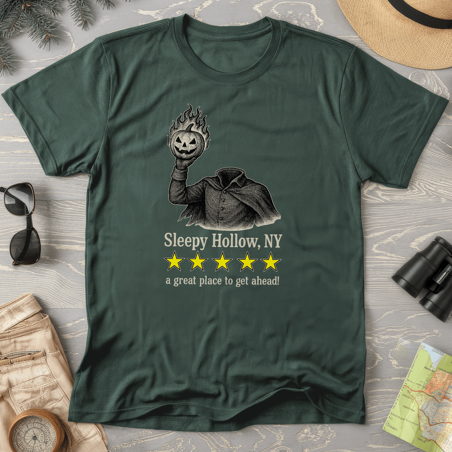 Sleep Hollow NY "5 Star Review" Comfort Colors T-Shirt