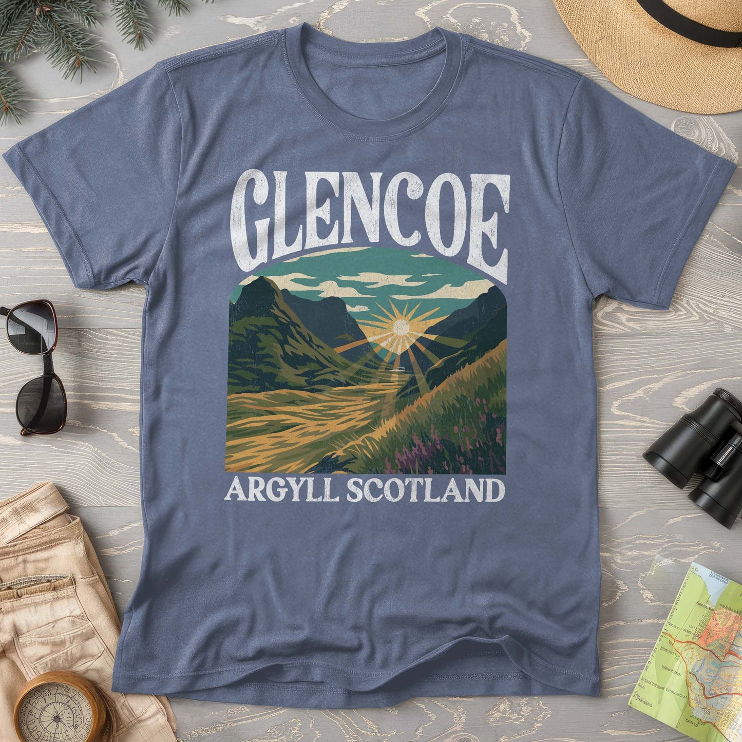 Glencoe Scotland "Big & Bold" Comfort Colors T-Shirt