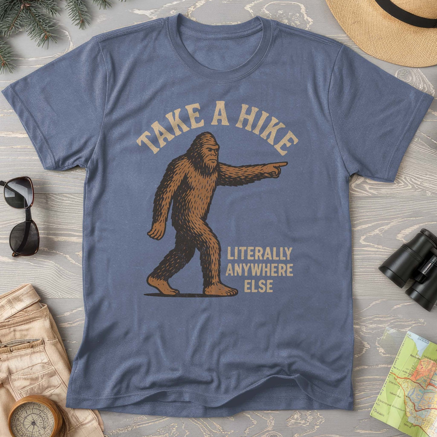 Bigfoot "Take a Hike" Comfort Colors T-Shirt