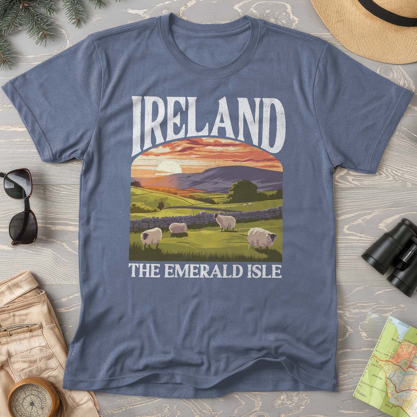 Ireland The Emerald Isle "Big and Bold" Comfort Colors T-Shirt