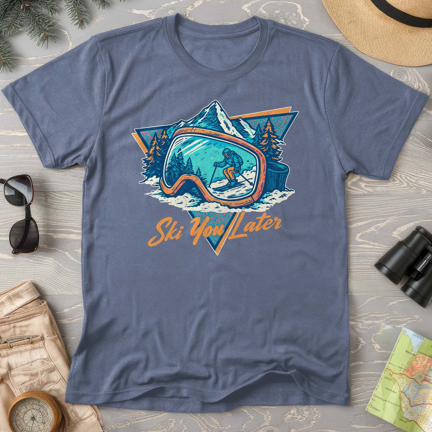 Ski You Later Retro 1980's Comfort Colors T-Shirt