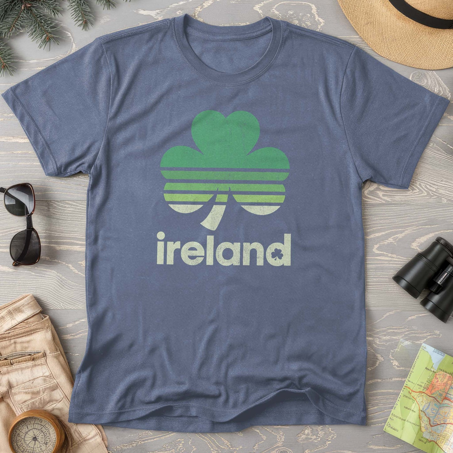 Ireland Retro Shamrock Comfort Colors T-Shirt