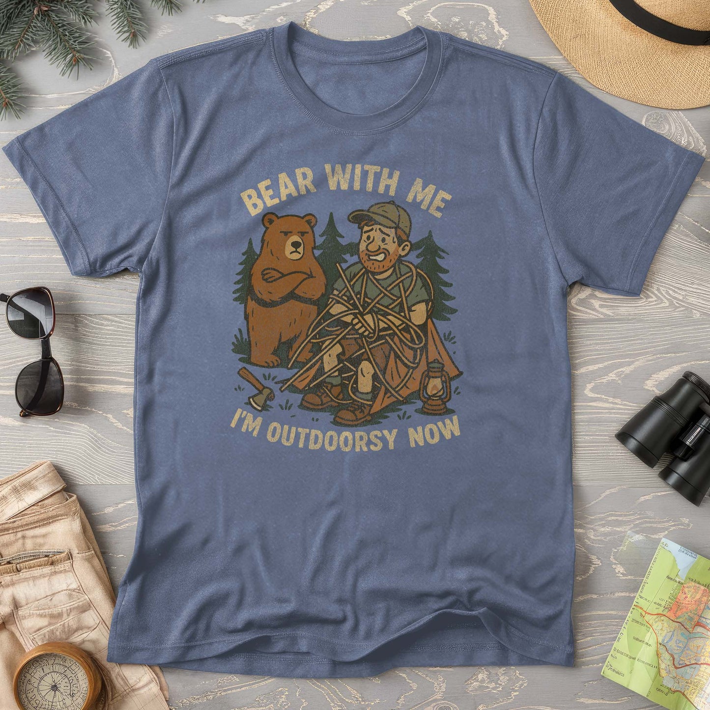 Men's "Bear With Me" Outdoorsy Comfort Colors T-Shirt