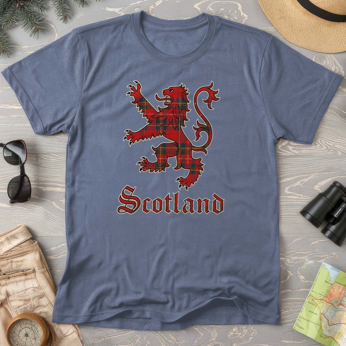 Scotland Tartan Lion Comfort Colors T-Shirt