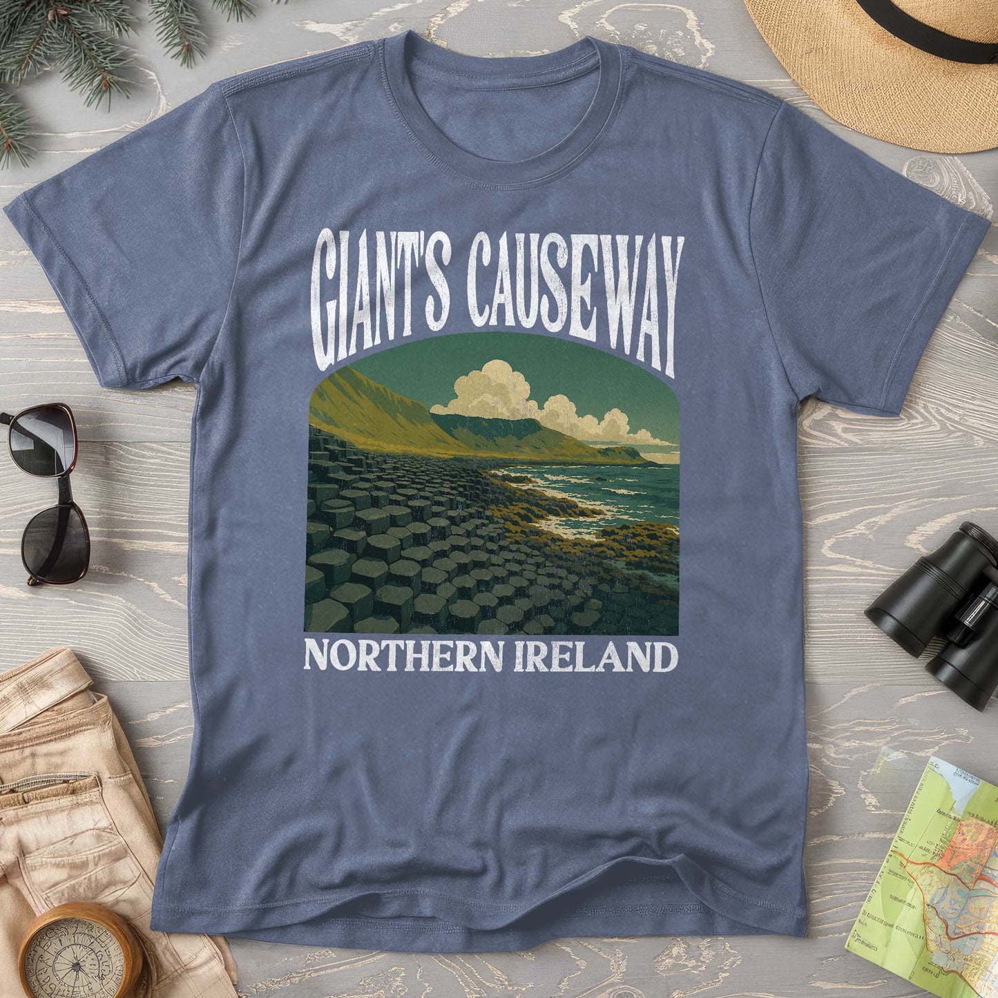 Giants Causeway Northern Ireland "Big and Bold" Comfort Colors T-Shirt
