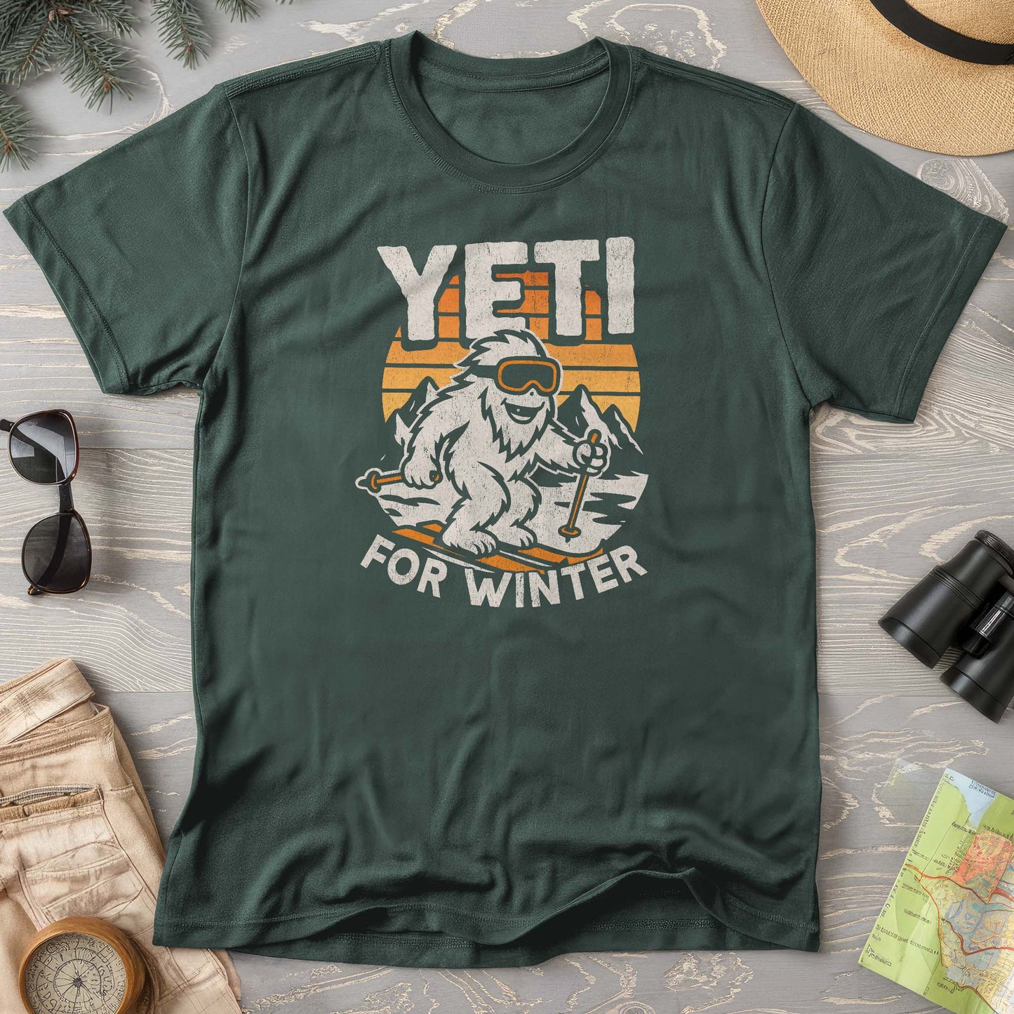 Yeti for Winter Comfort Colors T-Shirt