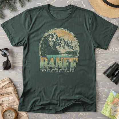 Banff National Park Groovy Screenprint Comfort Colors T-Shirt