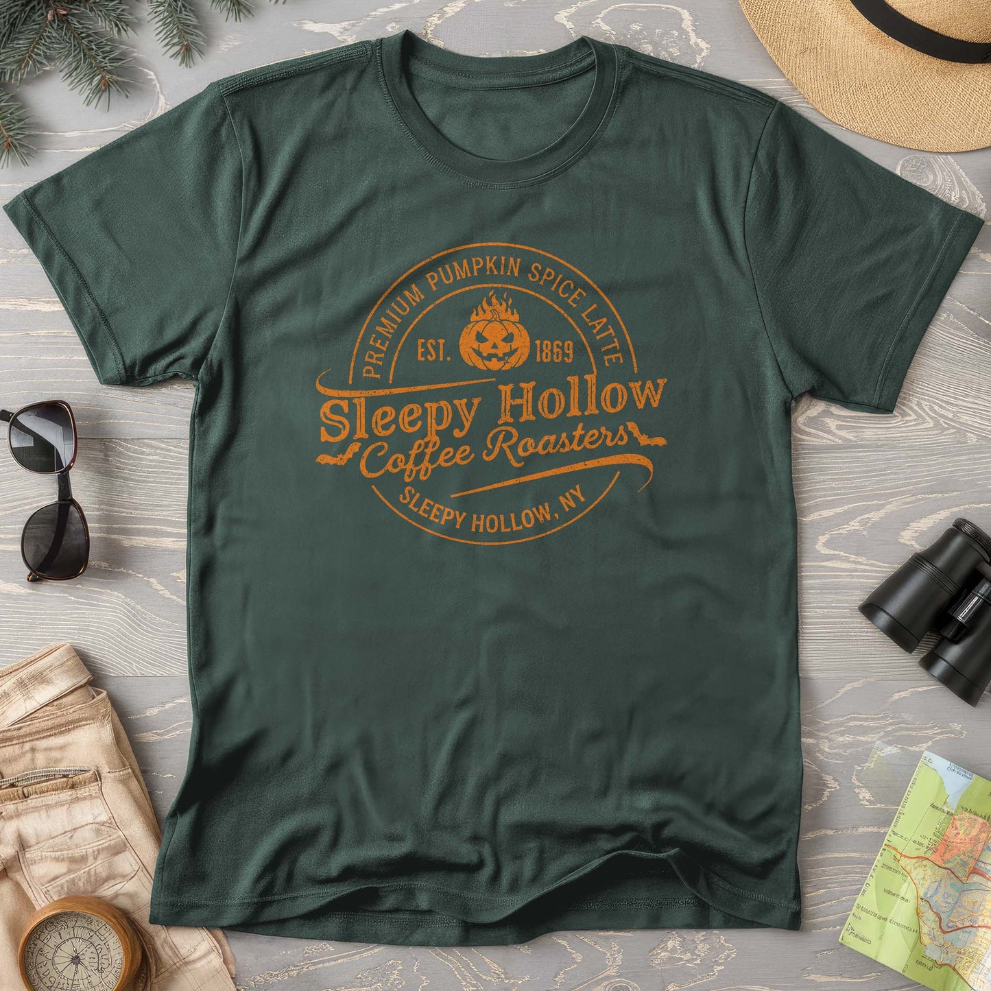 Sleepy Hollow Coffee Roasters Badge Comfort Colors T-Shirt