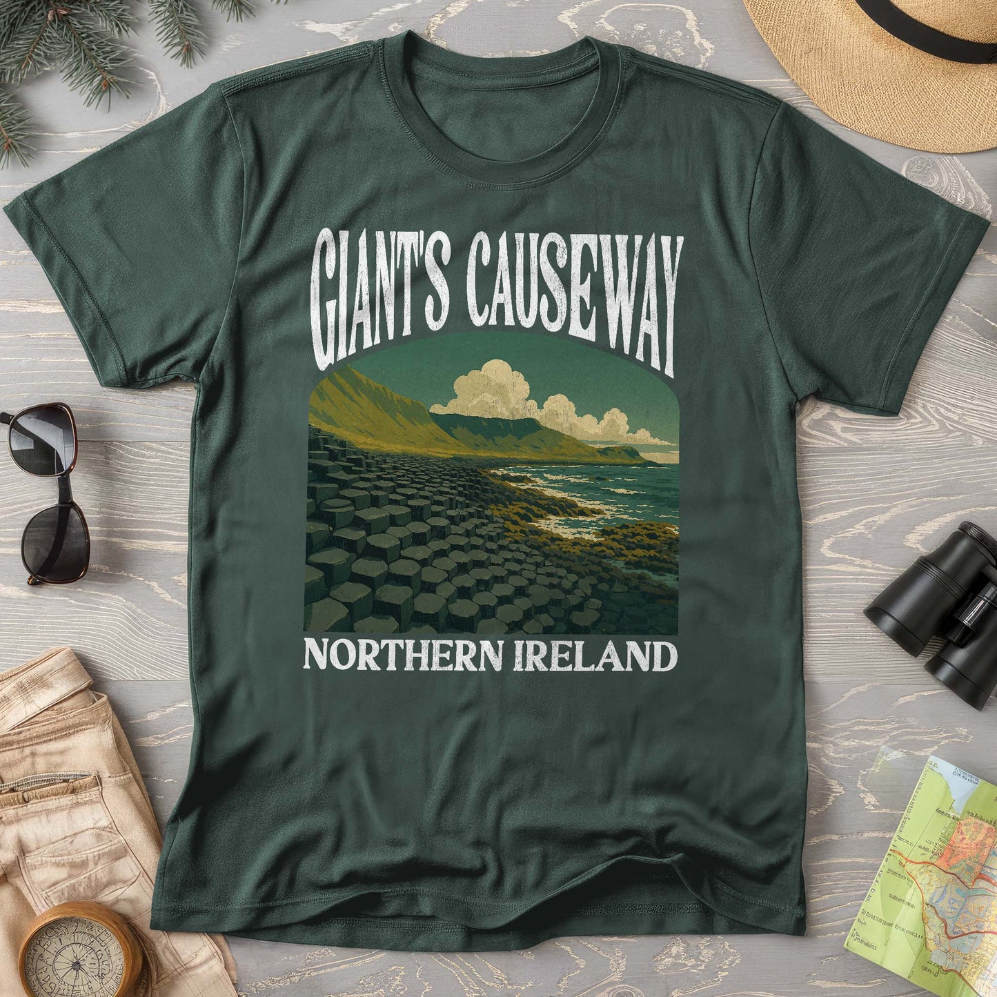 Giants Causeway Northern Ireland "Big and Bold" Comfort Colors T-Shirt
