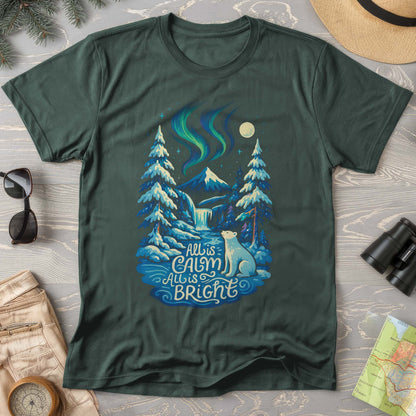 All Is Calm Northern Lights Comfort Colors T-Shirt